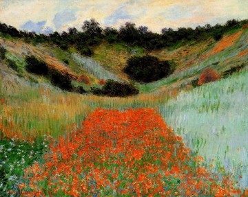  Giverny Kunst - Mohnfeld bei Giverny II Claude Monet impressionistische Blumen